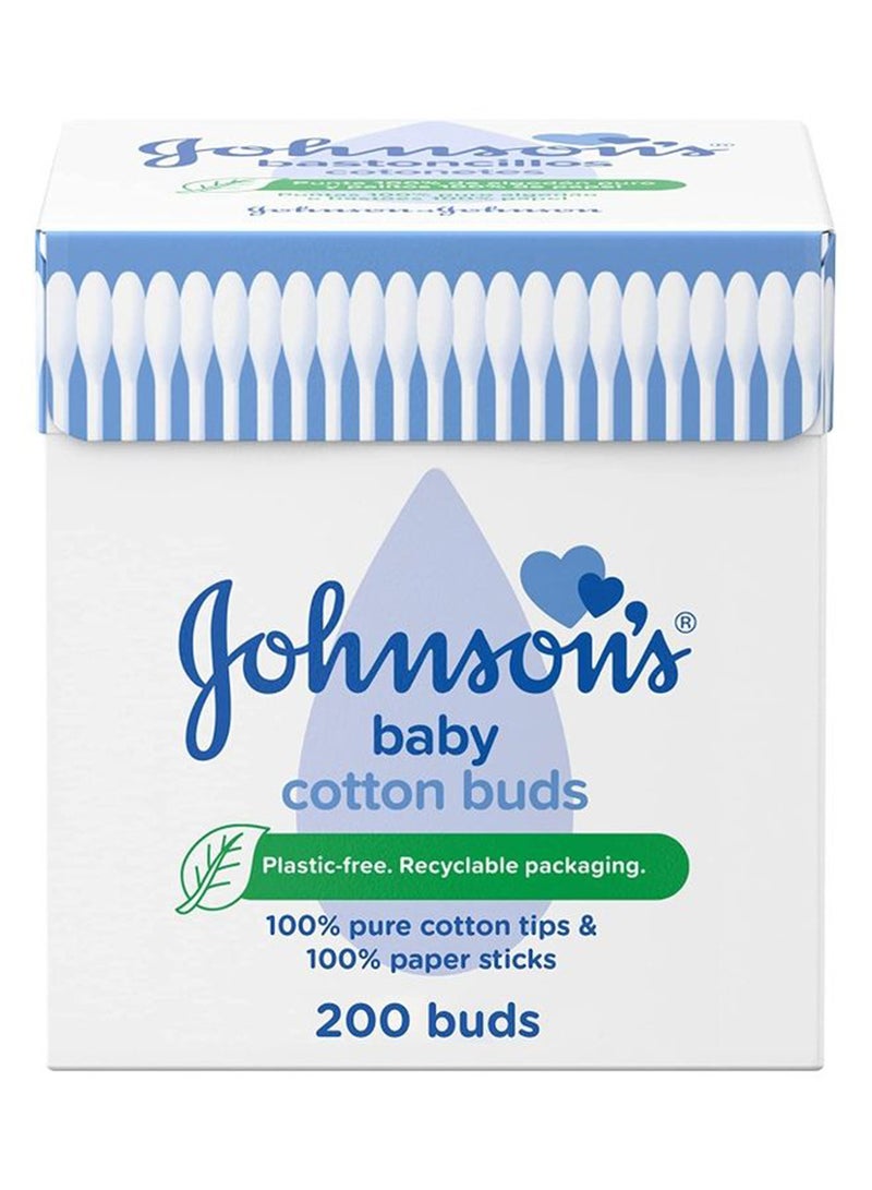 Johnson's Baby Cotton Buds Stick, 200-Piece - Image 1