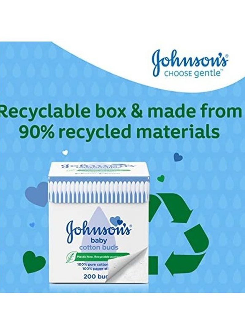 Johnson's Baby Cotton Buds Stick, 200-Piece - Image 4