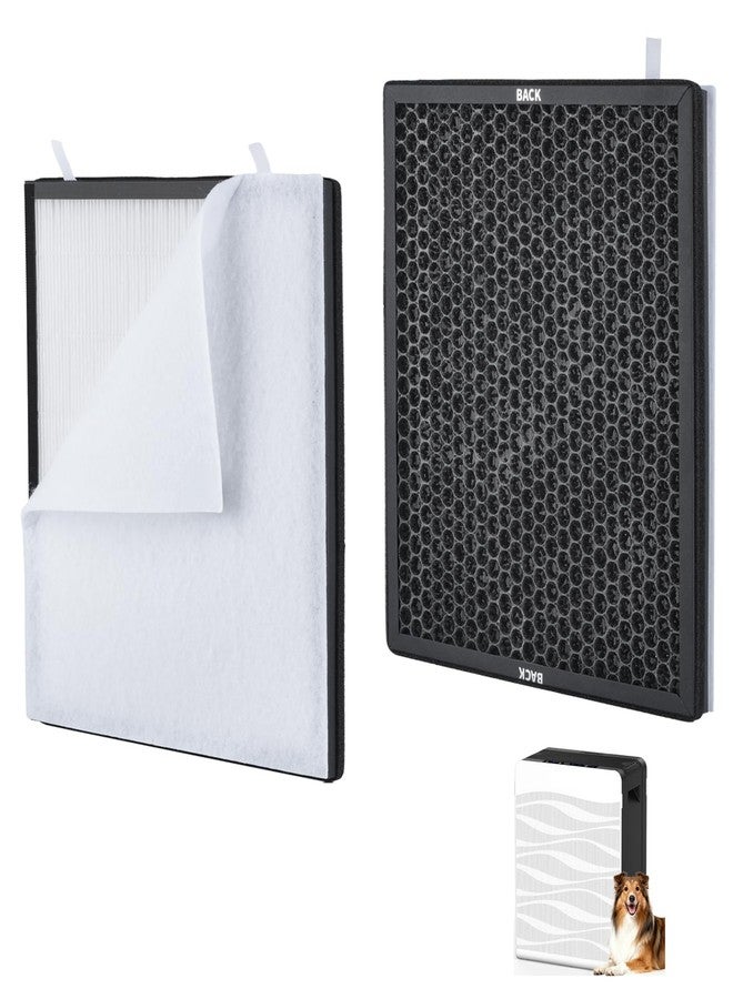 Angonigv 2 Pack C300 Filter Replacement Compatible with MOOKA C300 Air Purifier for Home Large Room 2800 Ft², 2 HEPA Filters and 4 Washable PreFilters for Bedroom, Dorm Room, Office - Image 3