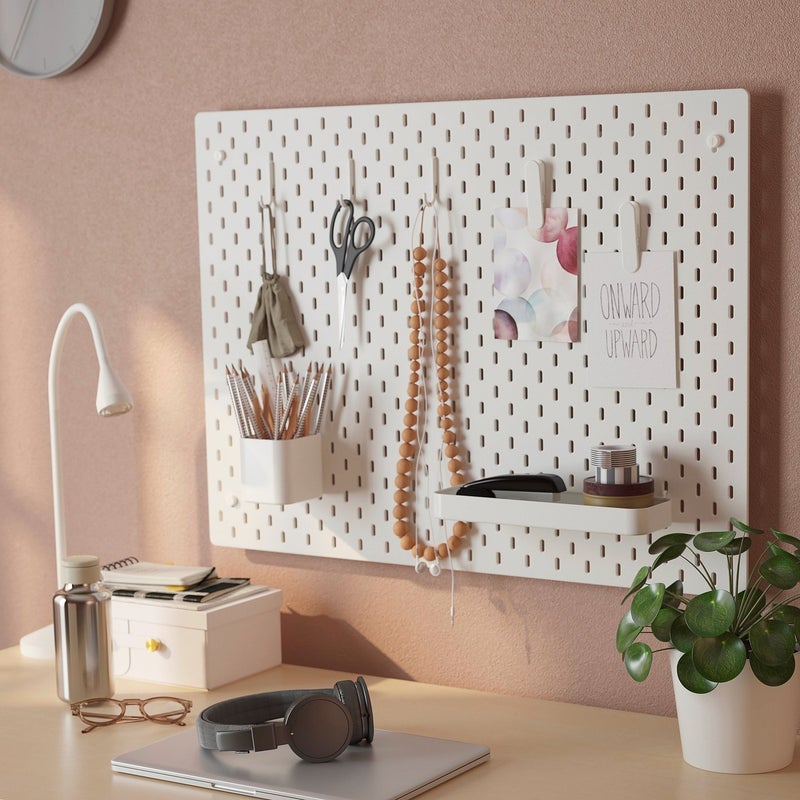 Skadis Pegboard Accessories Set, White, 7 Pieces - Image 2
