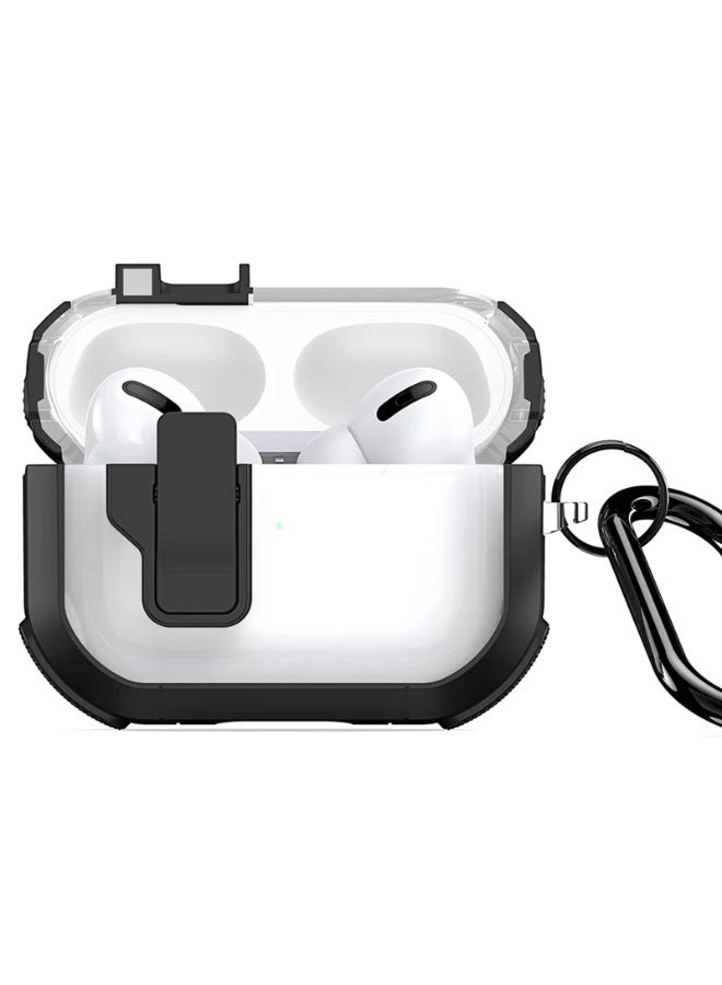 **حافظة دُكس دُوسِس من سلسلة PECN لسماعات AirPods Pro 2 – باللون الأسود**