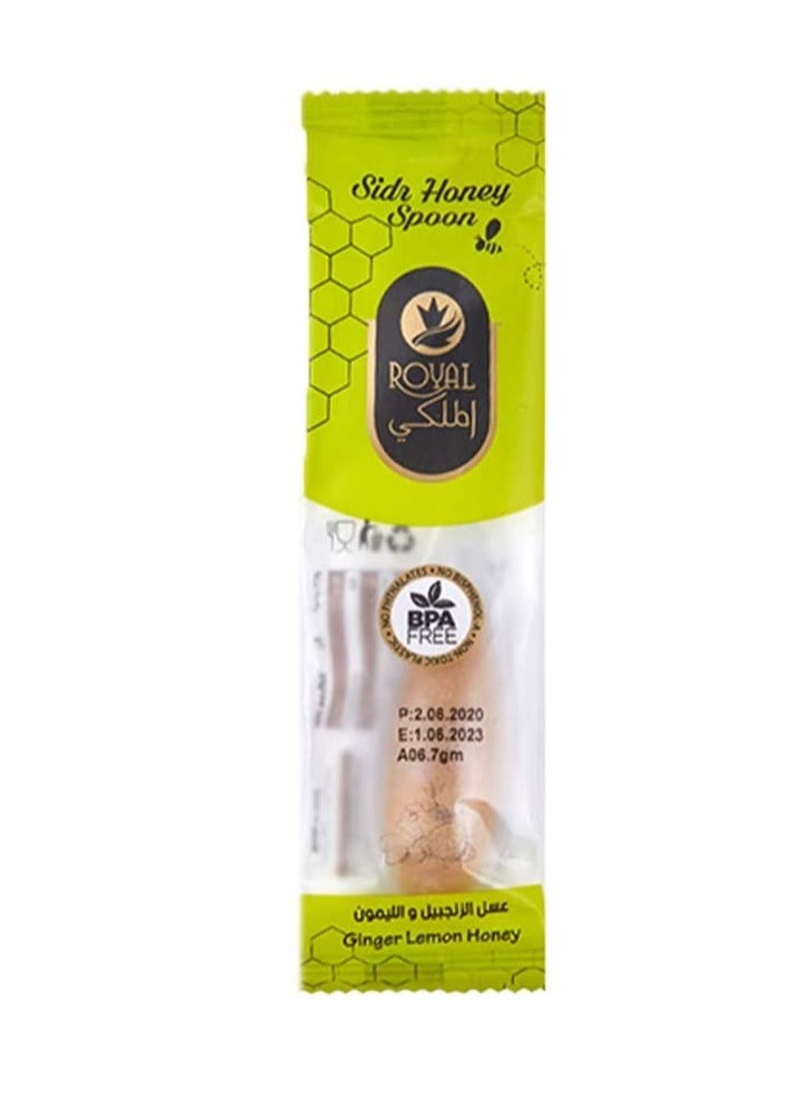 Al Malaky Royal - Natural Pure Ginger And Lemon Honey 10 Spoon - Image 1
