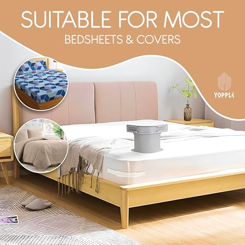 Yopple Bedsheet Holder Clip for Bed, Adjustable Bed Sheet Holder Corner Straps, Bedsheets Holder for Tight Fit, Bedsheet Gripper Corner, Bed Sheet Holder for All Sizes, Bed Accessories Items - Image 4