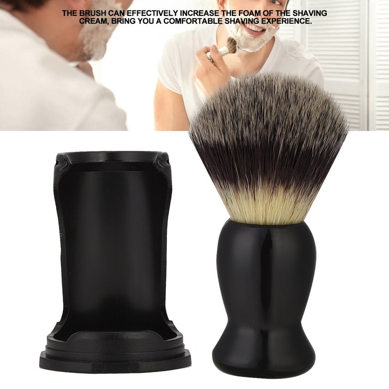 Black Acrylic Shaving Brush Holder Support Beard Brush Stand Shaving Tool (Holder) - Image 5