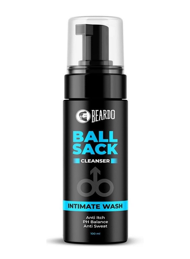 BEARDO Ball Sack Intimate Wash For Men (100Ml) ; Prevent Odour Itch Sweat ; Ph Balance Intimate Foaming Cleanser For Men - Image 1