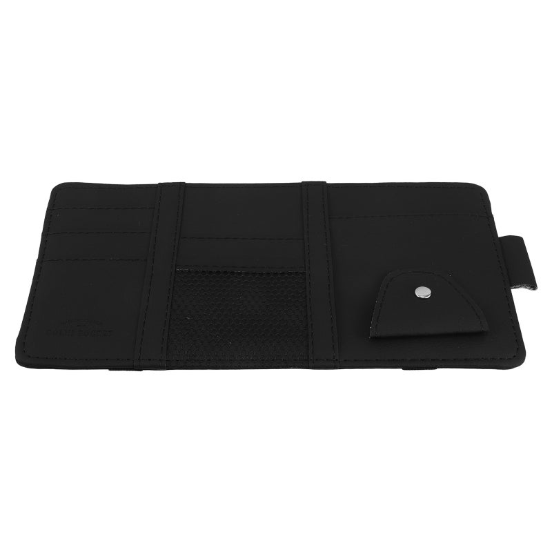 Car Sun Visor Organizer Automotive Visor Cards Pouch Versatile Sun Visor Cards Sunglasses Clip Convenient Cards Pocket Truck Sun Visor Cards Organizer - Image 1