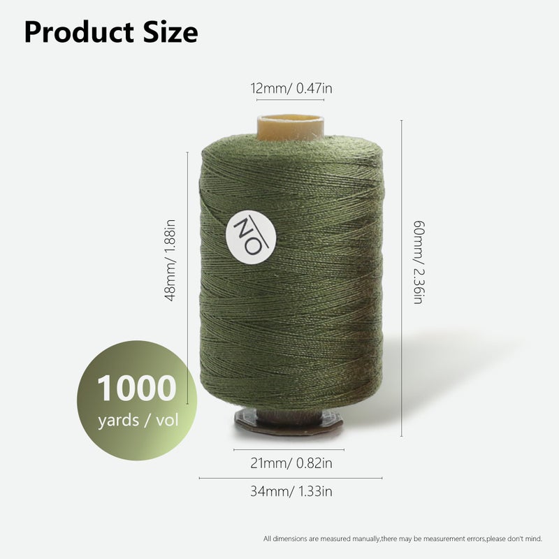 SHRJ 24Pcs Sewing Thread Spools Set 1000 Yards Per Spool Mixed Cotton Threads for DIY Sewing Machine, Embroidery Machine, Hand Sewing, 24 Colors - Image 2