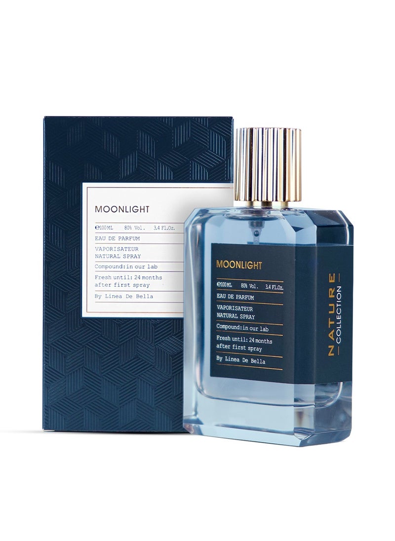 Linea De Bella Perfume Nature Collection Moonlight 100 ml Long Lasting Perfume for Men  Lavender, Vanilla, Honey & Tobacco Scent  - Image 1