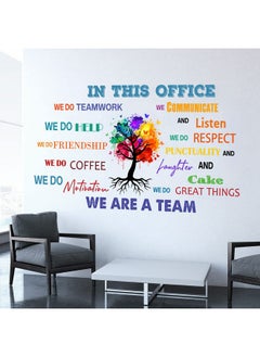 Chinco Office Inspirational Wall Decals Office Wall Decor For Office Quotes Positive Sayings Peel And Stick Office Stickers Motivational Teamwork Wall Decals Company Art We Are A Team Gift (Elegant Style)  - Image 4
