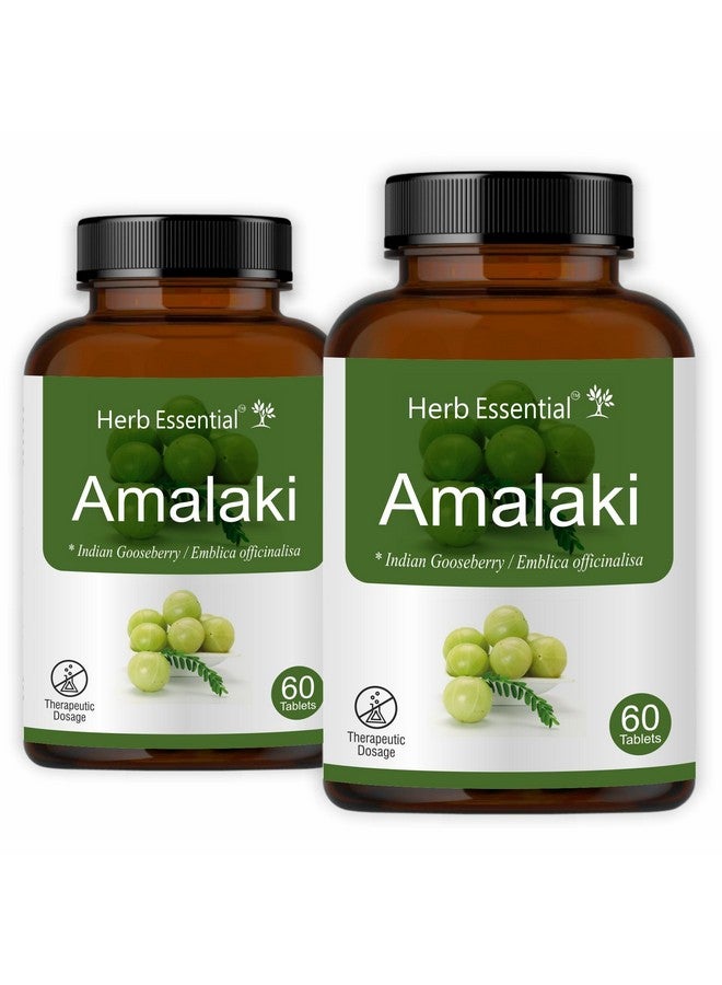 Herb Essential أقراص هيرب الأساسية أمالاكي (التوت الهندي) 500 ملغ، 120 قرص | يعزز صحة الشعر والبشرة والهضم، ويقوي جهاز المناعة - Image 1