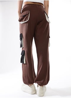 Hubberholme Women Cotton Printed Relaxed-Fit Cargo Joggers  - Image 5