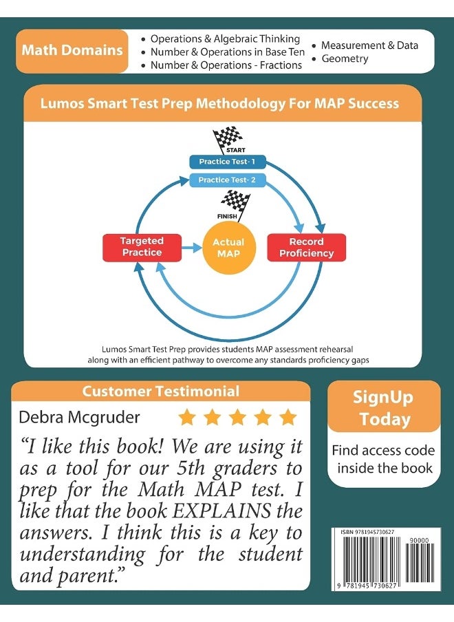 Missouri Assessment Program Test Prep: 5th Grade Math Practice Workbook and Full-length Online Assessments: MAP Study Guide  - Image 2