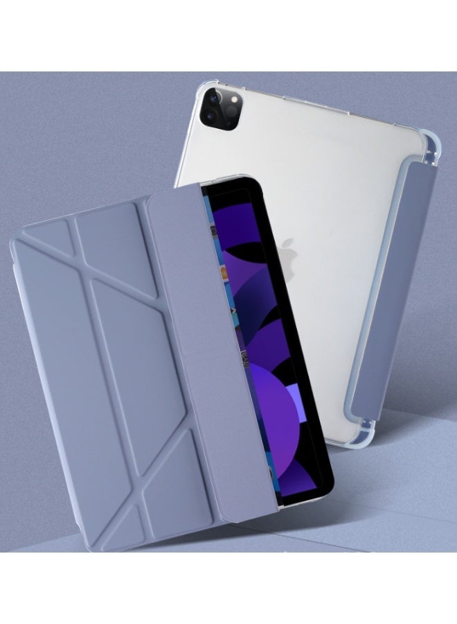 eGreen99 for iPad Air 13 inch (2024 6th M2 / 2025 7th M3 / 2026 8th M4) / ipad Pro 12.9 inch (22/21/20/18) Case Cover, Deformable 4+Y-Shaped Design, Multi Angle, Tpu Soft Leather Tablet Cover, Automatic Wake-Up/Sleep,Kaolin Gray - Image 2