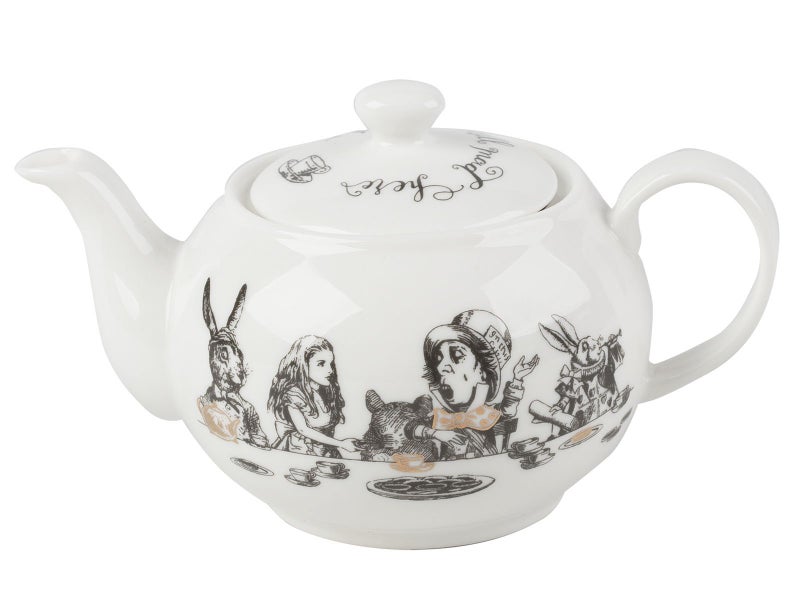 VA Alice in Wonderland Mini Teapot in Gift Box 450ml White