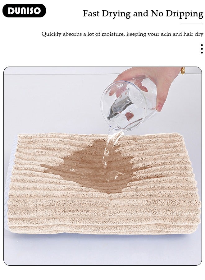 DUNISO 1PCS Bath Towel, Light Thin Quick Drying Towel, Coral Fleece Thickened Premium Soft Absorbent Towels, Skin-friendly Bath Towel for Shower After Body Cover for Bath Fitness, Yoga, Travel, Shower - Image 3