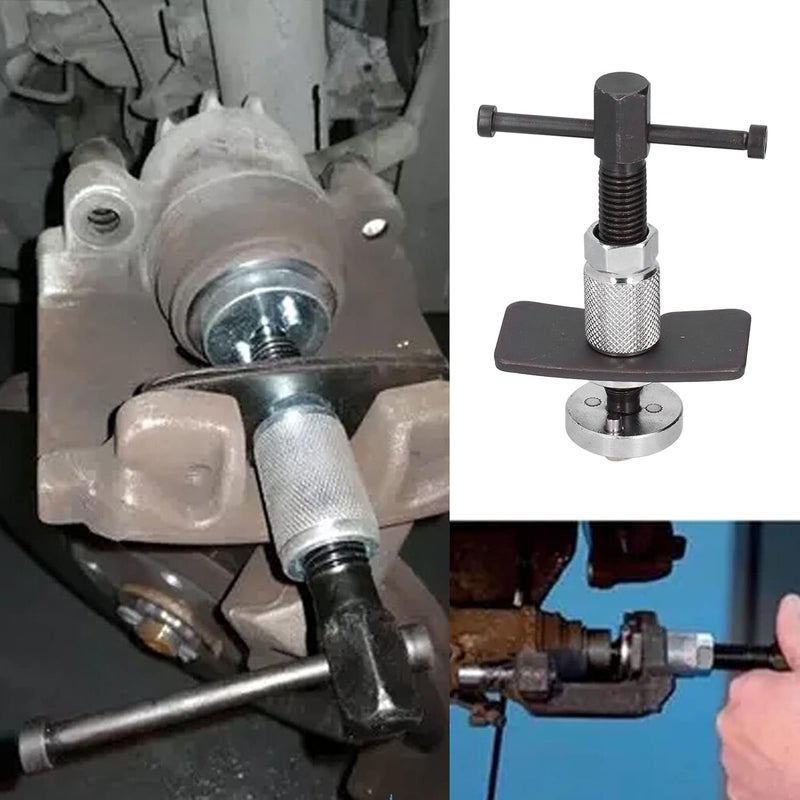 3Pcs Brake Caliper Piston Rewinding Tool Wind Back Kit, Universal Disc Brake Caliper Tool Set, Right Handed Threads for Car, Professional Auto Tool with Reaction Plate and Double P - Image 3
