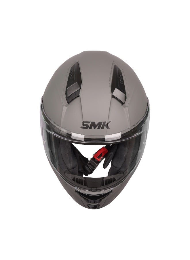 SMK Bionic Adult Solid MA 600 Full Face Helmet Matte Nardo Gray - 70011 - Image 5
