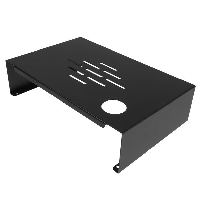 Dark Steel Monitor Stand with Storage Shelf Desktop Riser for Home Office Use - Image 2