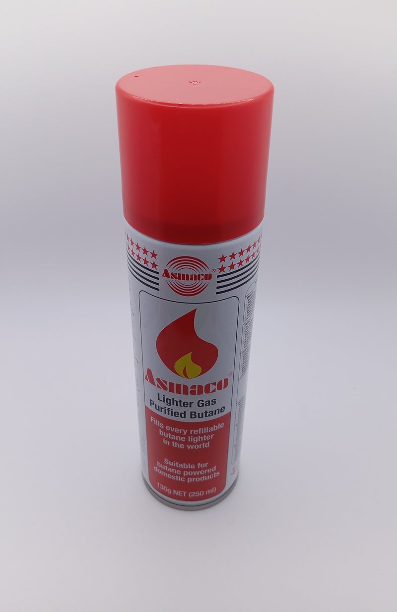 اسماكو عبوة غاز البوتان النقي لإعادة تعبئة الولاعات، فوهة عالمية لجميع الولاعات القابلة لإعادة التعبئة - Image 1