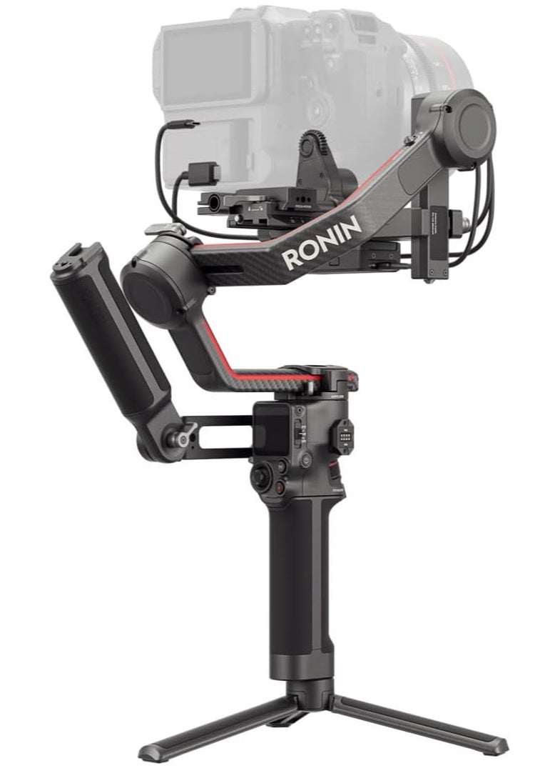 dji DJI RS 3 Pro Combo - 3-Axis Gimbal Stabilizer for DSLR and Cinema Cameras, Automated Axis Locks, Extended Carbon Fiber Axis Arms, O3 Pro Transmission, UAE Version with Official Warranty Support  - Image 1