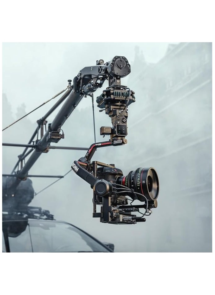 dji DJI RS 3 Pro Combo - 3-Axis Gimbal Stabilizer for DSLR and Cinema Cameras, Automated Axis Locks, Extended Carbon Fiber Axis Arms, O3 Pro Transmission, UAE Version with Official Warranty Support  - Image 2