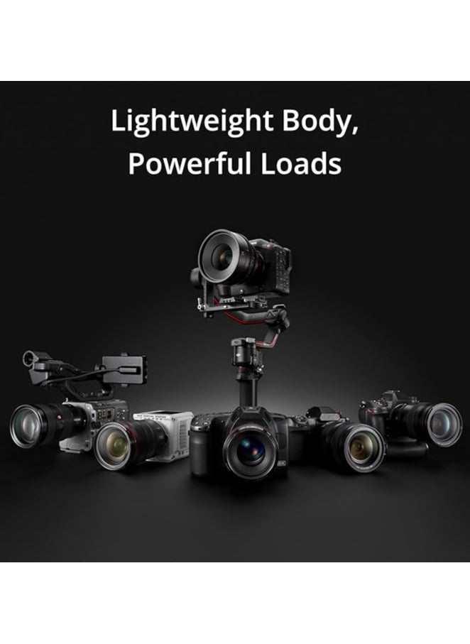dji DJI RS 3 Pro Combo - 3-Axis Gimbal Stabilizer for DSLR and Cinema Cameras, Automated Axis Locks, Extended Carbon Fiber Axis Arms, O3 Pro Transmission, UAE Version with Official Warranty Support  - Image 4