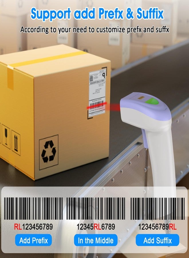 سيمكود ماسح ضوئي للباركود أحادي الأبعاد من Symcode يعمل بمنفذ USB، قارئ باركود ليزري CCD سلكي محمول باليد، يدعم مسح الشاشة، ماسح باركود UPC للمستودعات والمكتبات والمتاجر الكبرى ونقاط البيع - Image 4