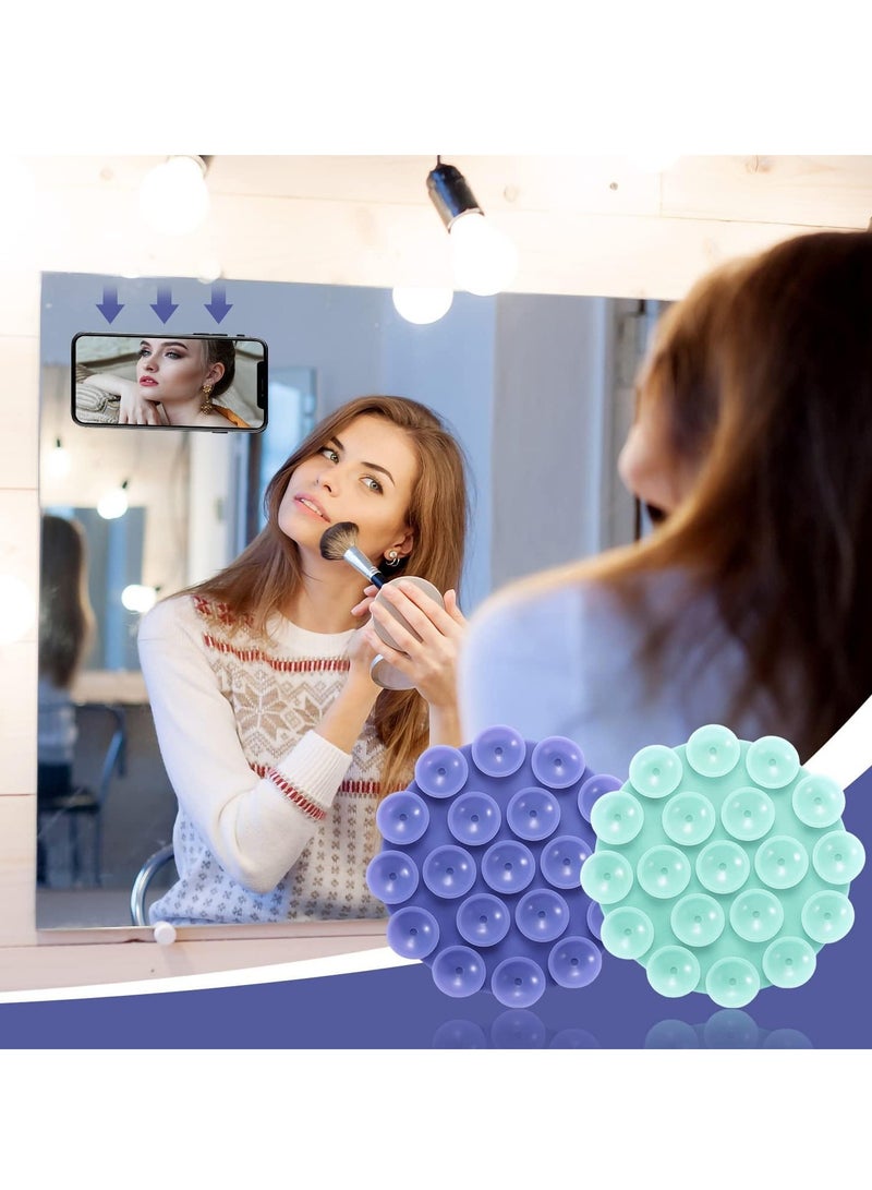 SYOSI 5 PCS Suction Phone Case Adhesive Silicone Suction Cup Phone Holder Case for Hand Mobile Devices Mount 5 Colors - Image 3