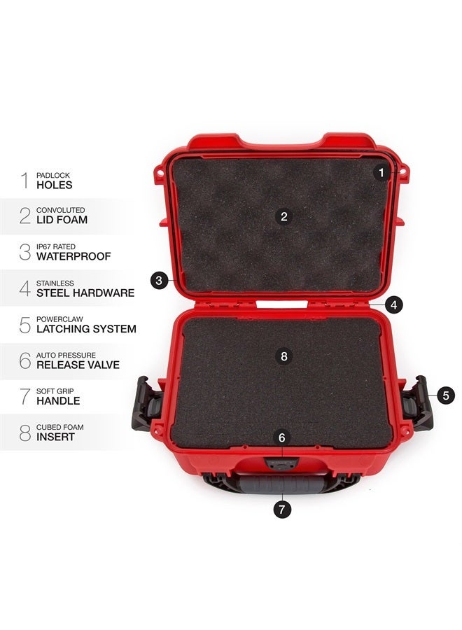 Nanuk 904 Waterproof Hard Case with Foam Insert - Red - Image 5