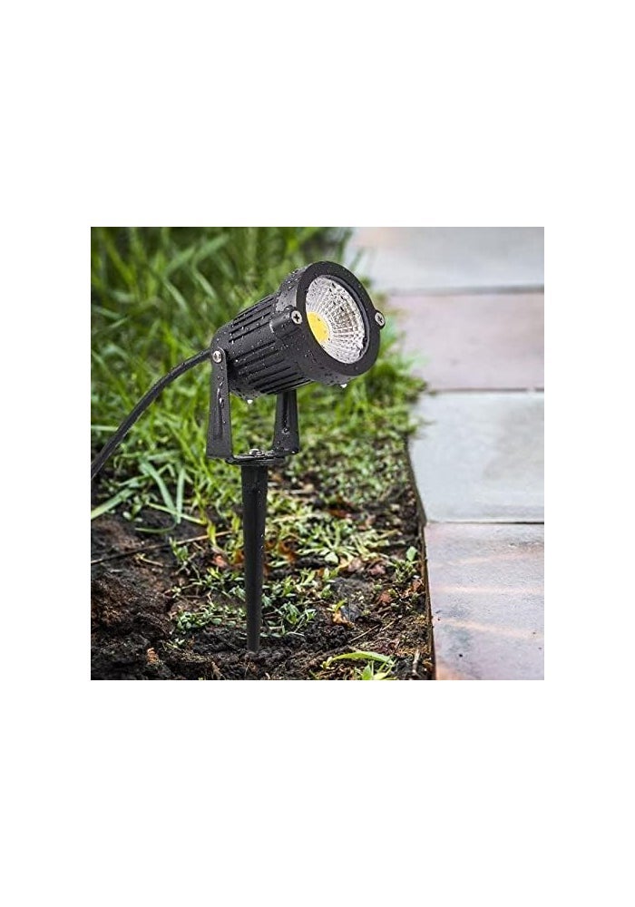 5W LED Outdoor Garden Spot Light with Spiked Stand - Warm White - Image 4