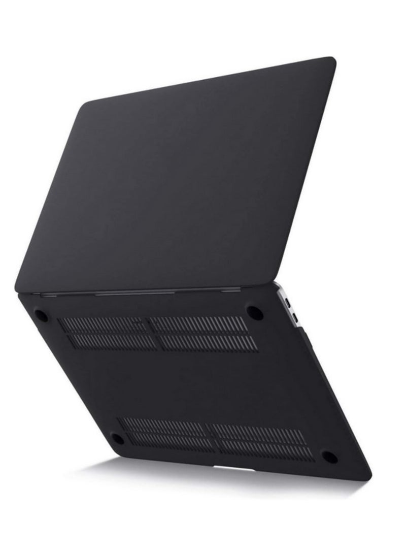 1pcs for MacBook Air 13 inch Case 2022 2021 2020 2019 2018 Release A2337 M1 A2179 A1932 Retina Display with Touch ID Protective Plastic Hard Shell Case Cover Mate Black - Image 2