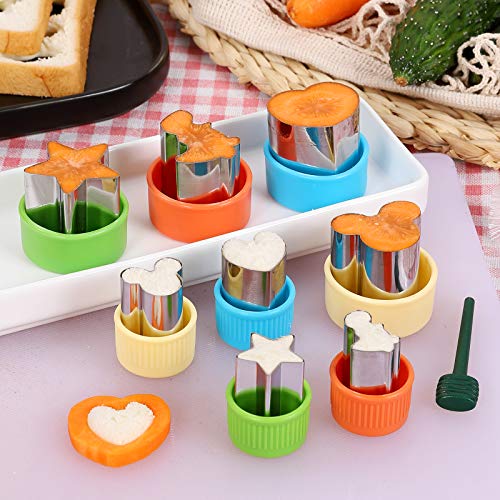 Elfkitwang Vegetable Cutter Shapes Set Mini Sizes Cookie Cutters Set Fruit Cookie Pastry Stamps Mold Food Decorative Kids Baking and Food Supplement Tools (24pcs cutters） - Image 5
