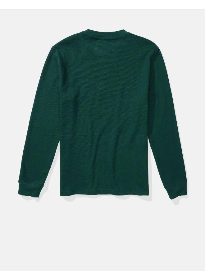 American Eagle Logo Graphic Thermal T-Shirt  - Image 4