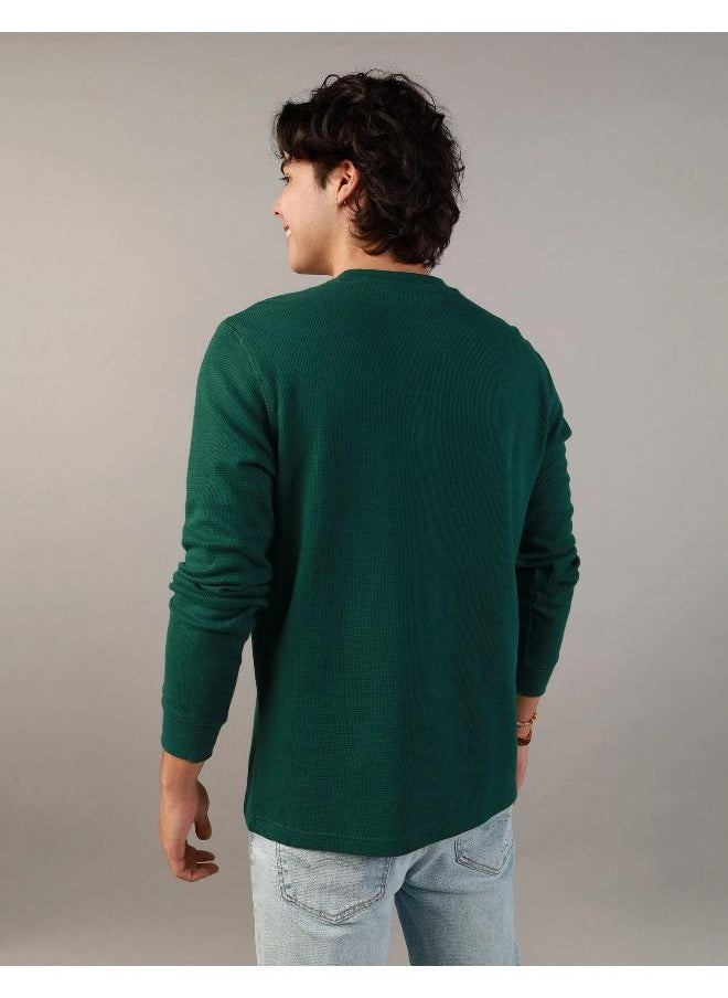 American Eagle Logo Graphic Thermal T-Shirt  - Image 2