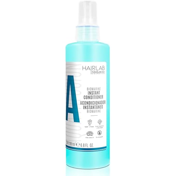 Salerm BIOMARINE HAIR LAB CONDITIONER 200ML MOISTURISES AND DETANGLES HAIR CLOSES CUTICLE, SEAWEED AND HYALURONIC ACID EXTRACT PARABEN FREE - Image 1