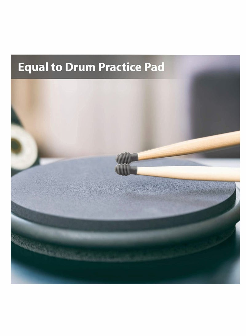 Y&D 4 Pieces Drum Mute Drumstick Silent Tip, Dampener Silicone Practice Tips Percussion Accessory, Replacement - Image 5
