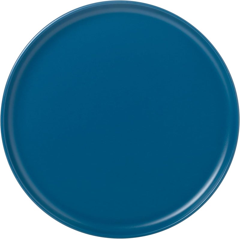 Lorren Home Trends Blue Stoneware Dinnerware Set 16 Piece Service for 4 Microwave and Dishwasher Safe - Image 4