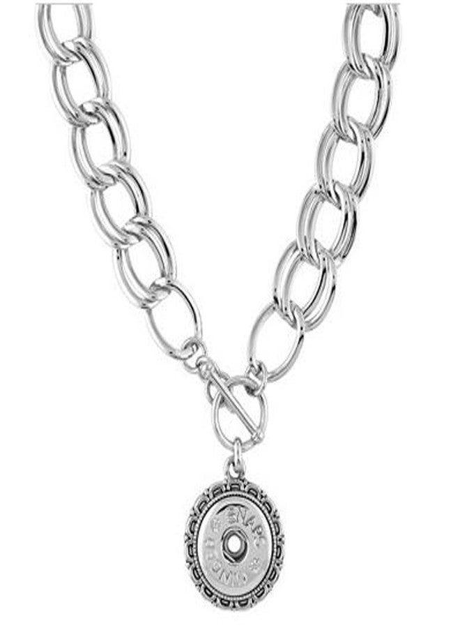 Ginger Snaps Dangle Front Chain Necklace SN92-33 Interchangeable Jewelry Snap Accessories