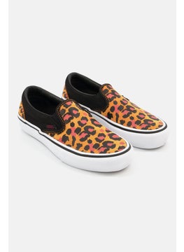 VANS Women Slip-On Pro Animal Print Casual Shoes, Brown Combo  - Image 1