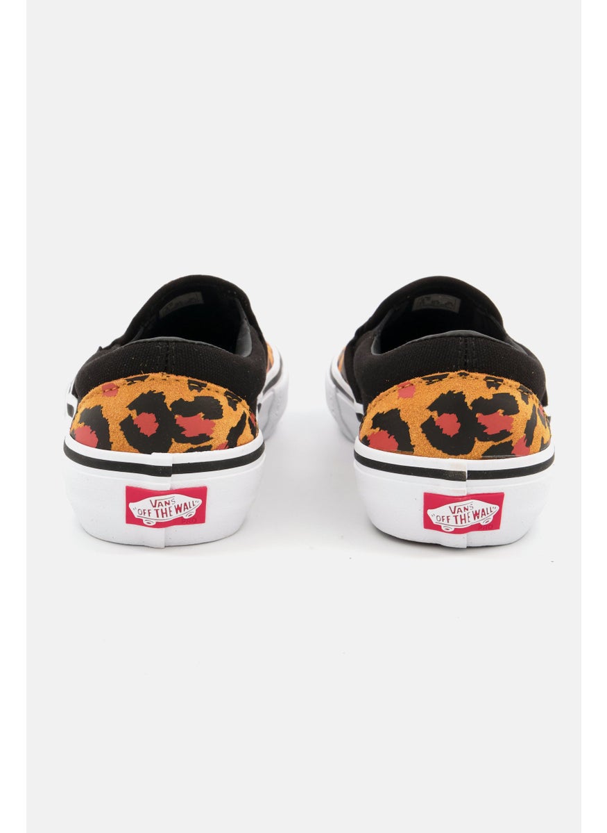 VANS Women Slip-On Pro Animal Print Casual Shoes, Brown Combo  - Image 2