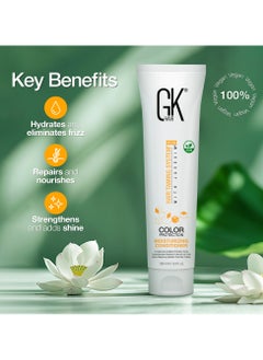 GK Hair Moisturizing Conditioner (100ml/3.4 Fl Oz) for Hydrating Color Protection Dry Damage Curly Frizzy Color Treated Hair Repair Organic Paraben Sulfate Free All Hair Types  - Image 4