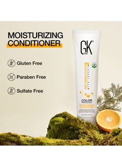 GK Hair Moisturizing Conditioner (100ml/3.4 Fl Oz) for Hydrating Color Protection Dry Damage Curly Frizzy Color Treated Hair Repair Organic Paraben Sulfate Free All Hair Types  - Image 5