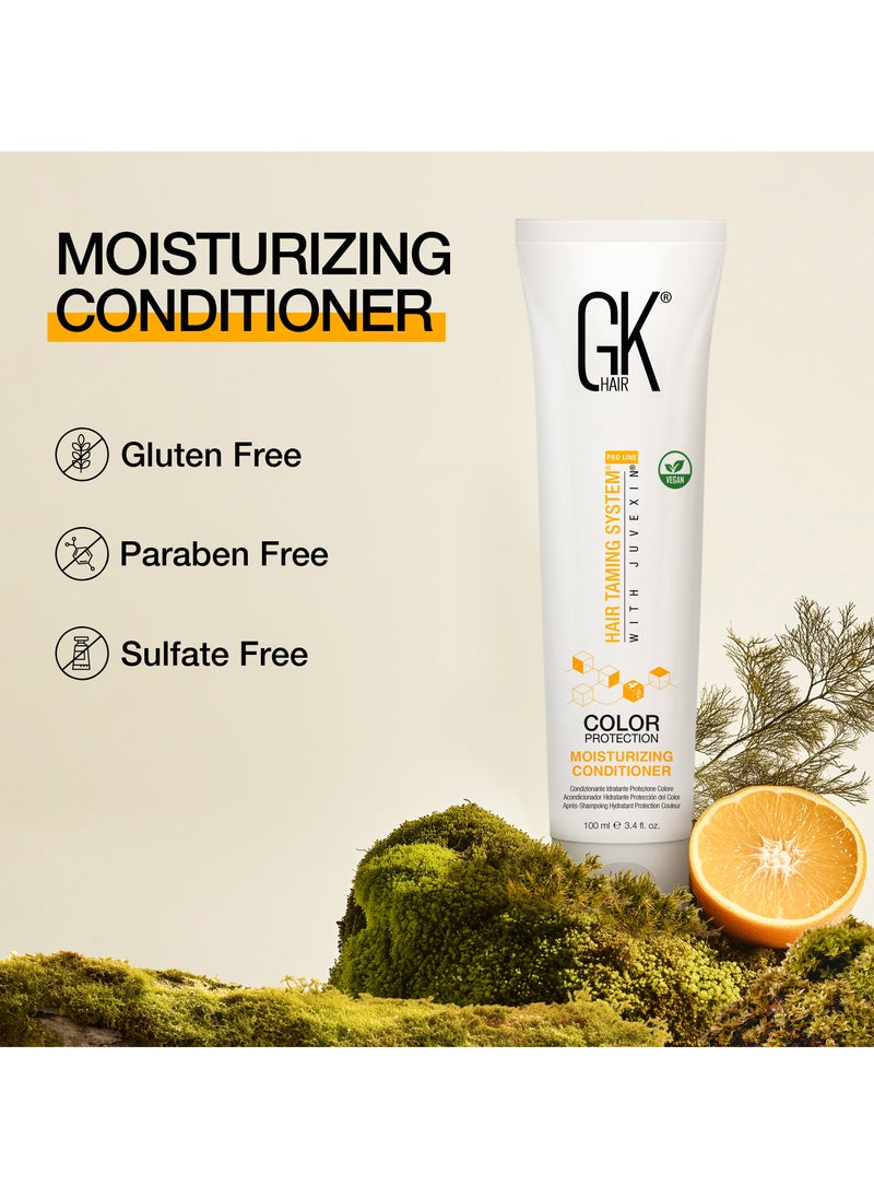 GK Hair Moisturizing Conditioner (100ml/3.4 Fl Oz) for Hydrating Color Protection Dry Damage Curly Frizzy Color Treated Hair Repair Organic Paraben Sulfate Free All Hair Types  - Image 5