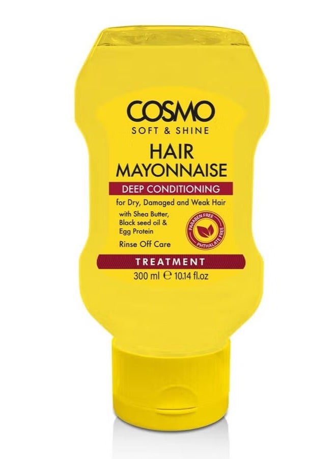 كوزمو مايونيز للشعر تكيف عميق للشعر الجاف المتقصف والضعيف 300مل - Image 2