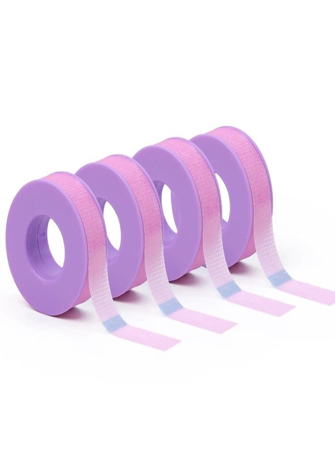 LZM Lash Tape for Eyelash Extensions,Eyelash Tape Silicone Gel Eyelash Extension Tape for Sensitive Skin Pain-Free Removal Lash Extensions Tape(0.5in x 4yd,4Rolls,Purple) - Image 1