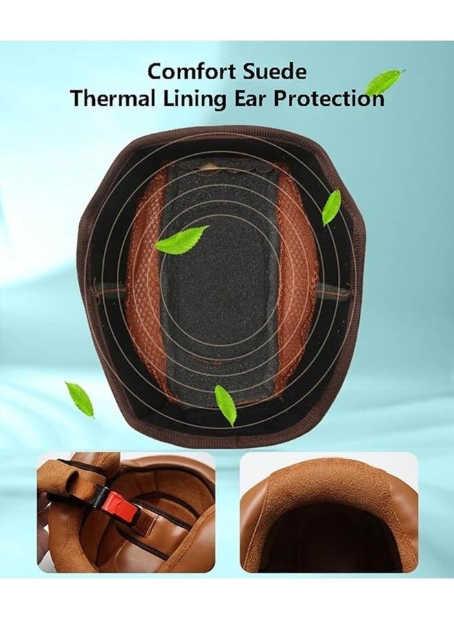 خوذة دراجة نارية نصف وجه للأطفال بتصميم كرتوني باللون الوردي - Image 4