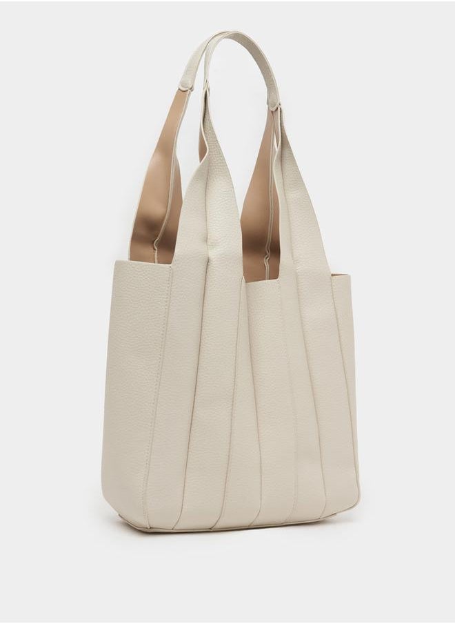 Styli Fold Pleat Detail Shoulder Bag  - Image 1
