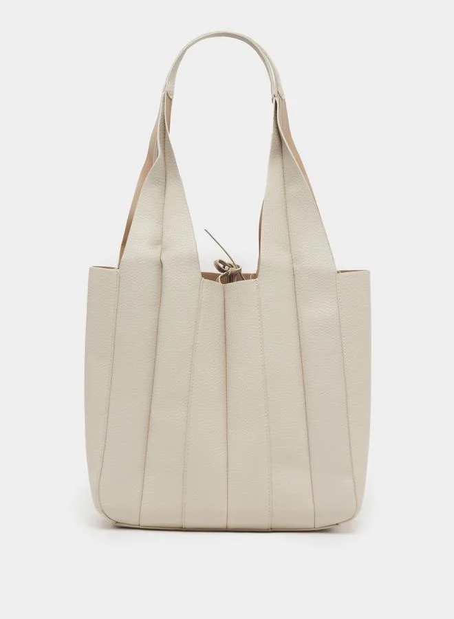 Styli Fold Pleat Detail Shoulder Bag