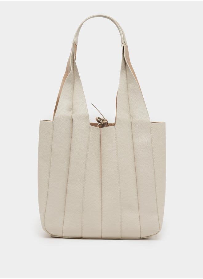 Styli Fold Pleat Detail Shoulder Bag  - Image 4