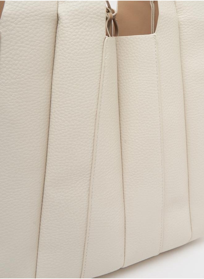 Styli Fold Pleat Detail Shoulder Bag  - Image 5